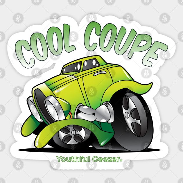 Cool Coupe Cartoon Toon Sticker by YouthfulGeezer